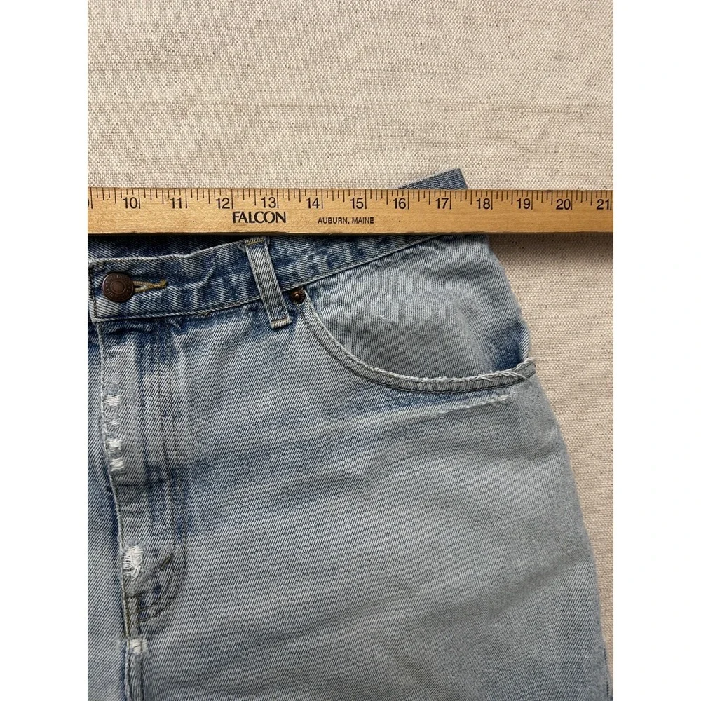 Britannia Vintage Denim Shorts Men's 38 Light Wash 100% Cotton Casual Jean Short